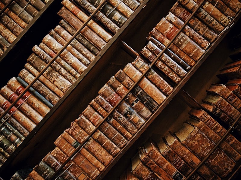 Old Books in Library